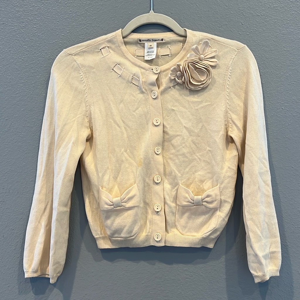 Nanette Lepore Adorable Cardigan With Flowers